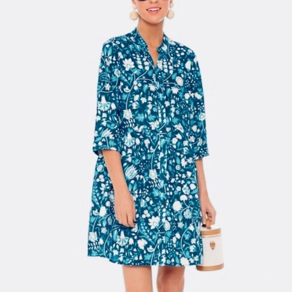 Floral Blue Dress